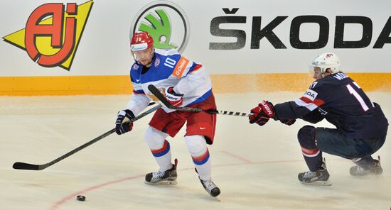 Ice Hockey World Championship 2015. USA vs. Russia