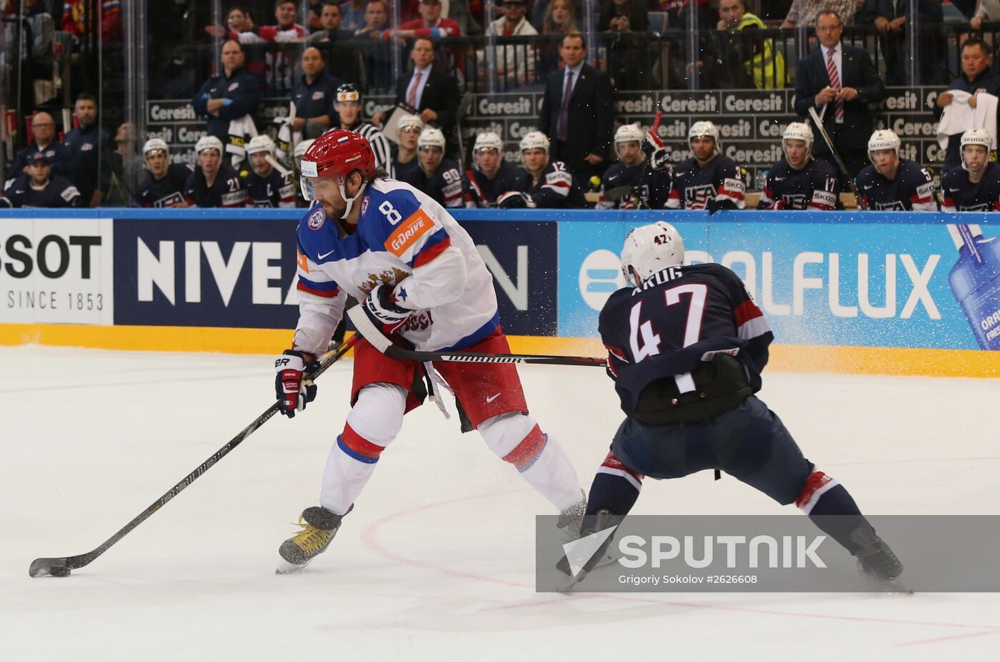 Ice Hockey World Championship 2015. USA vs. Russia