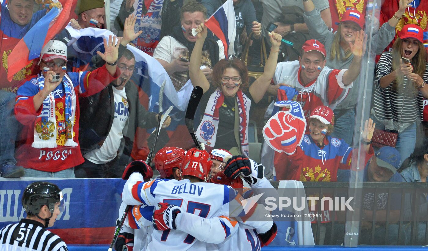 Ice Hockey World Championship 2015. USA vs. Russia
