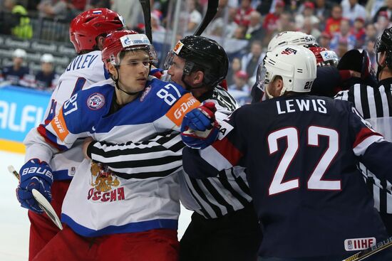 Ice Hockey World Championship 2015. USA vs. Russia