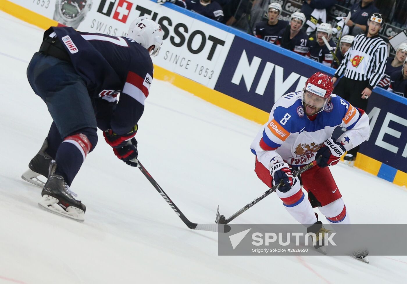 Ice Hockey World Championship 2015. USA vs. Russia