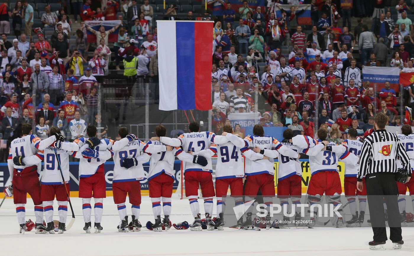 Ice Hockey World Championship 2015. USA vs. Russia