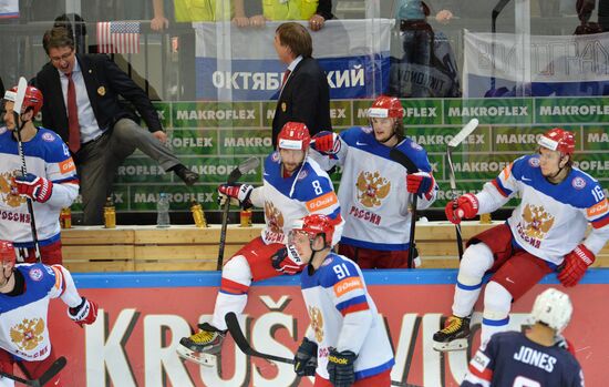 Ice Hockey World Championship 2015. USA vs. Russia