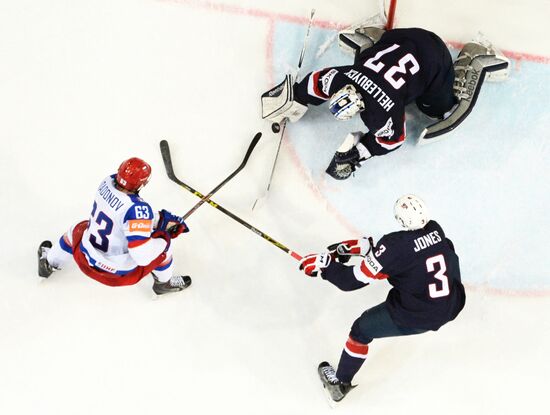 Ice Hockey World Championship 2015. USA vs. Russia