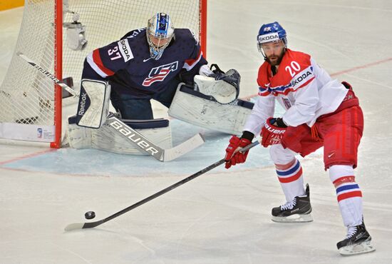 2015 IIHF World Championship. Third-place match. Czech Republic vs. USA