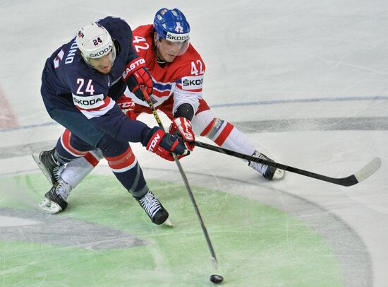2015 IIHF World Championship. Third-place match. Czech Republic vs. USA