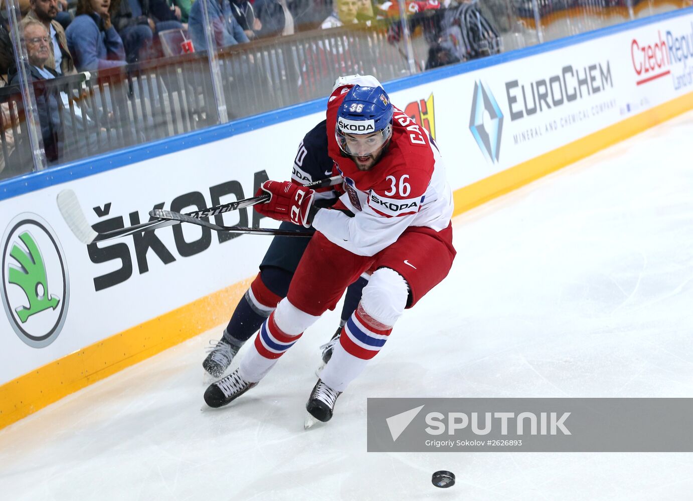 2015 IIHF World Championship. Third-place match. Czech Republic vs. USA