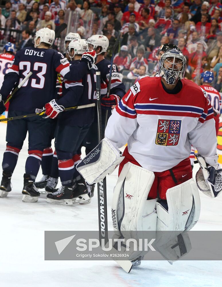 2015 IIHF World Championship. Third-place match. Czech Republic vs. USA