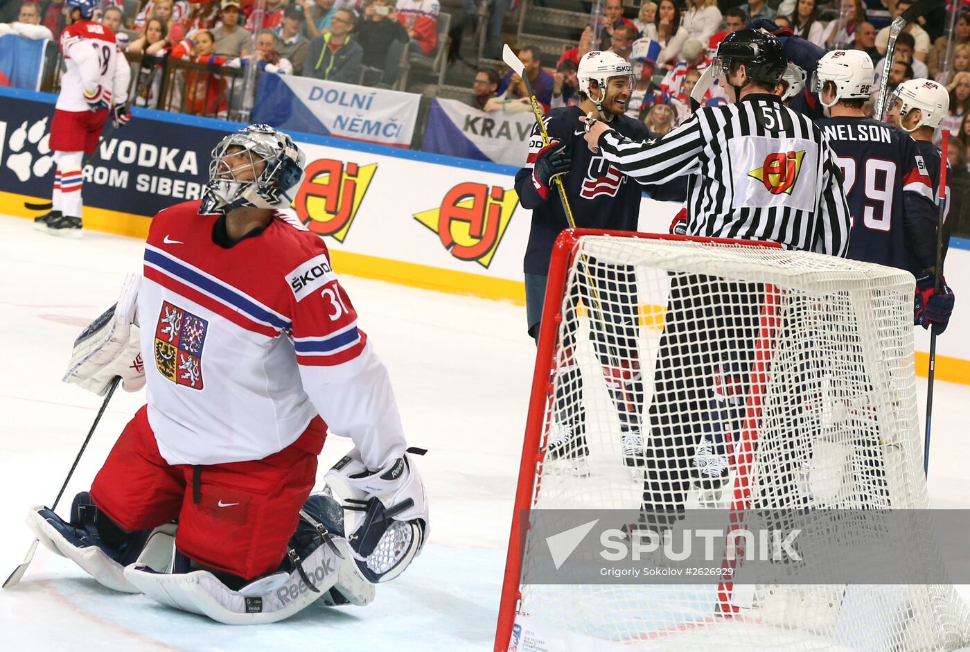 2015 IIHF World Championship. Third-place match. Czech Republic vs. USA
