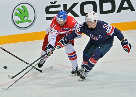 2015 IIHF World Championship. Third-place match. Czech Republic vs. USA