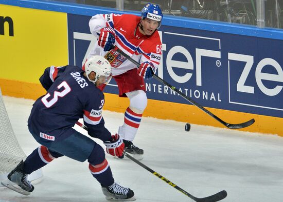 2015 IIHF World Championship. Third-place match. Czech Republic vs. USA