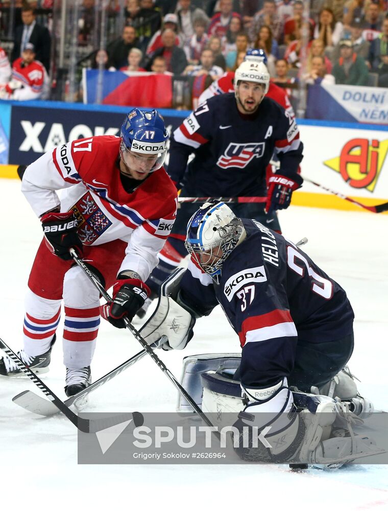 2015 IIHF World Championship. Third-place match. Czech Republic vs. USA