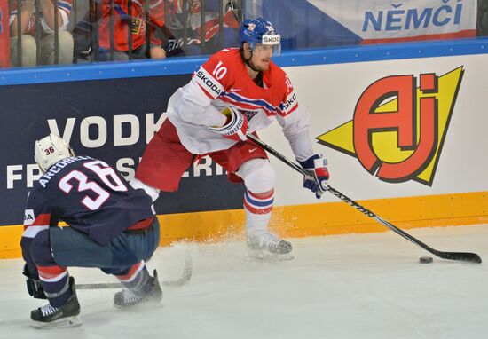 2015 IIHF World Championship. Third-place match. Czech Republic vs. USA
