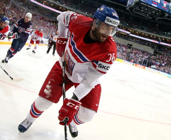 2015 IIHF World Championship. Third-place match. Czech Republic vs. USA