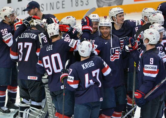 2015 IIHF World Championship. Third-place match. Czech Republic vs. USA