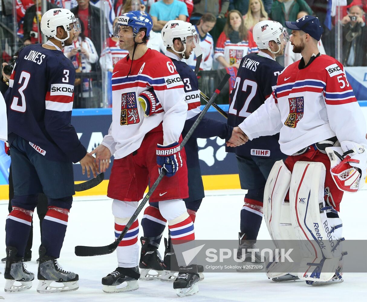 2015 IIHF World Championship. Third-place match. Czech Republic vs. USA