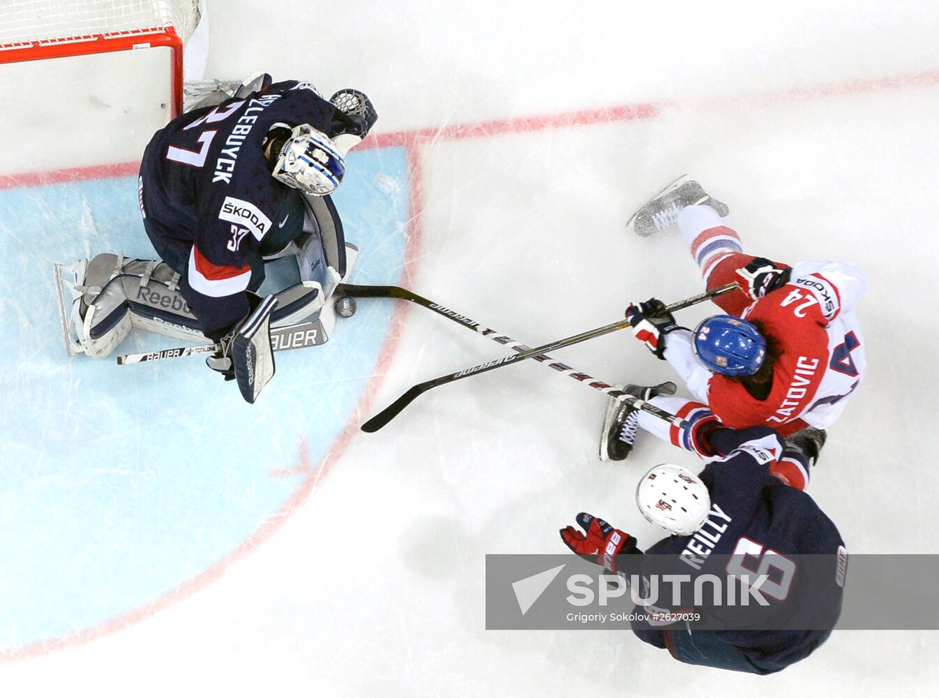 2015 IIHF World Championship. Third-place match. Czech Republic vs. USA