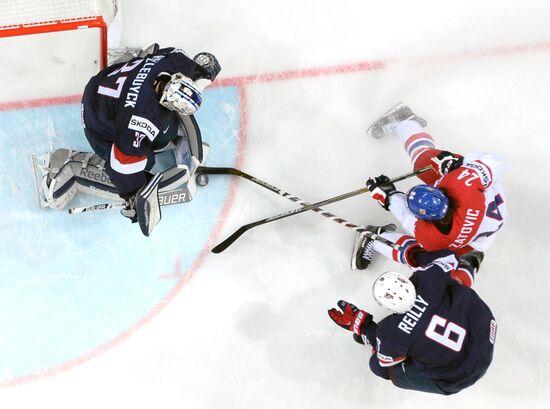 2015 IIHF World Championship. Third-place match. Czech Republic vs. USA