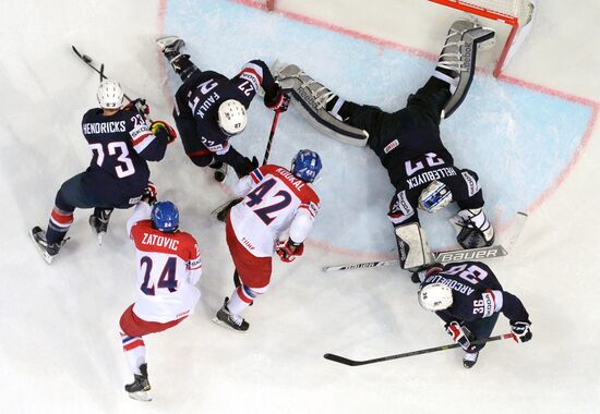2015 IIHF World Championship. Third-place match. Czech Republic vs. USA