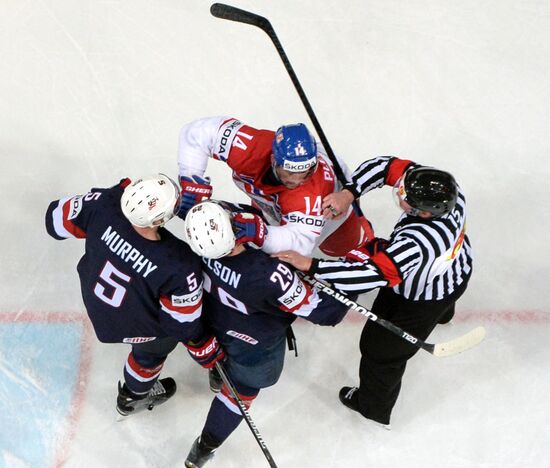 2015 IIHF World Championship. Third-place match. Czech Republic vs. USA