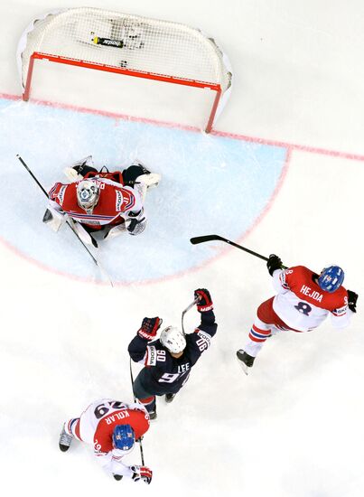 2015 IIHF World Championship. Third-place match. Czech Republic vs. USA