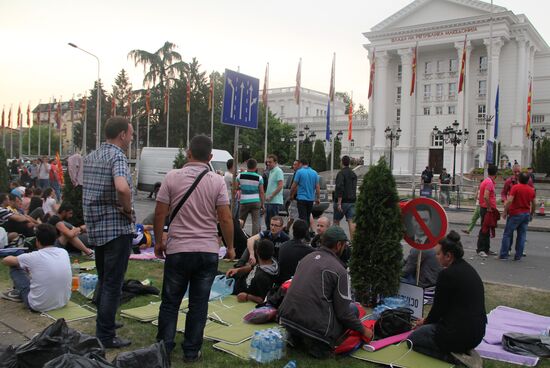 Anti-government protests in Macedonia