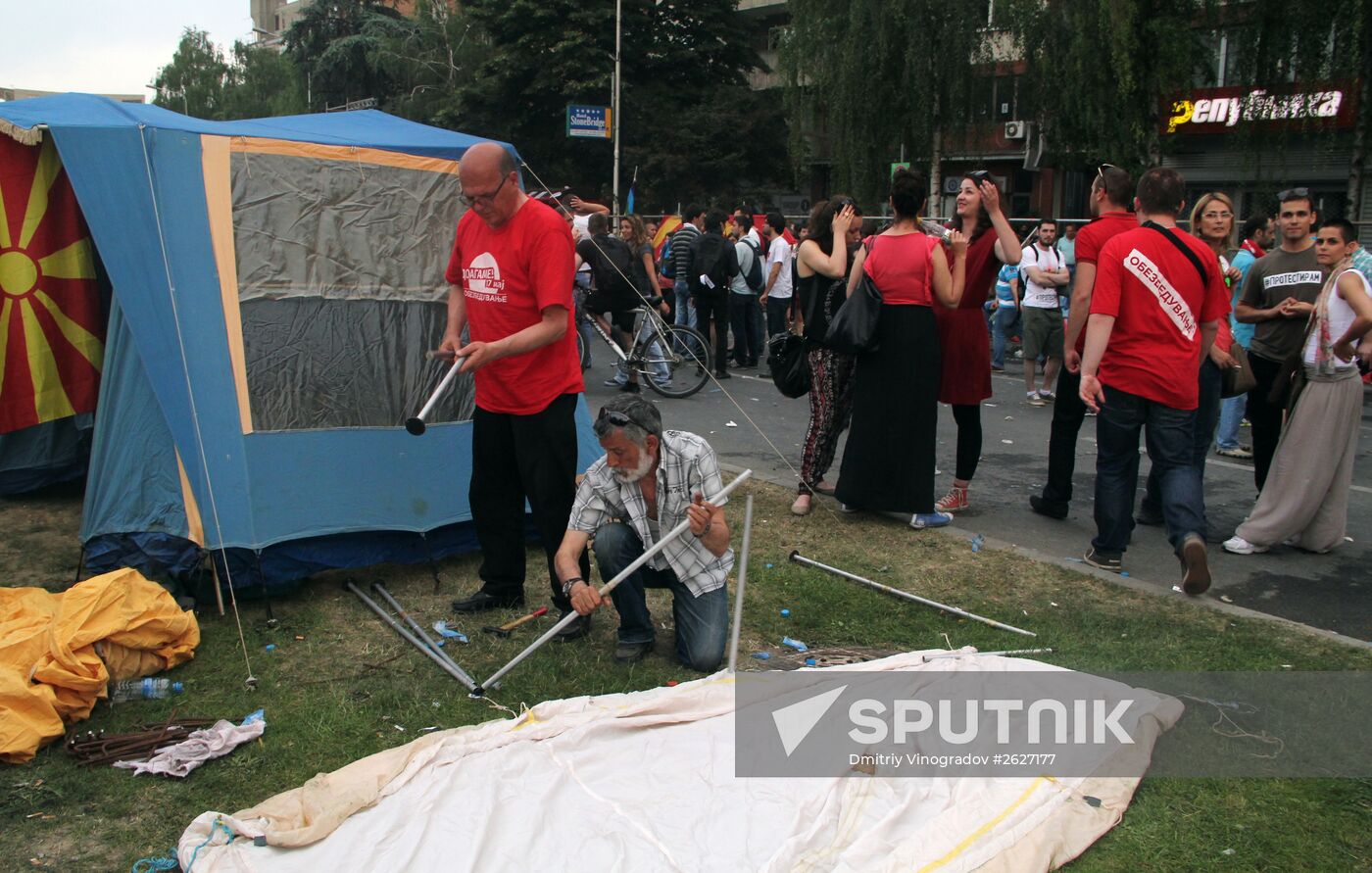 Anti-government protests in Macedonia
