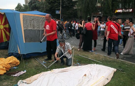 Anti-government protests in Macedonia