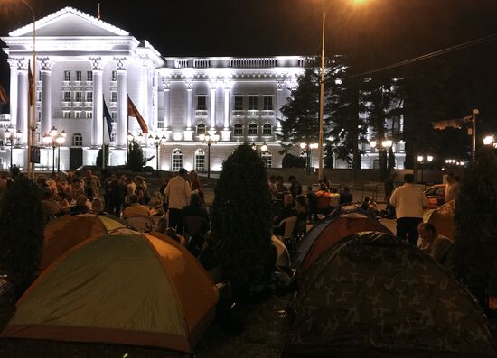 Anti-government protests in Macedonia