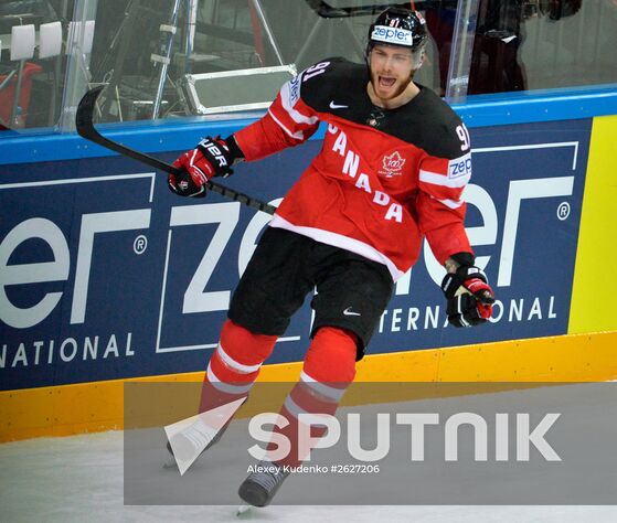 Canada's Tyler Seguin during the finals between the national teams of Canada and Russia at the 2015 IIHF Ice Hockey World Championship. Location: Czech Republic, Prague. Author: Alexey Kudenko/Sputnik. 2015 IIHF World Championship. Finals. Canada vs. Russia