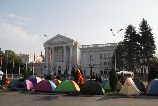 Anti-government protests in Macedonia