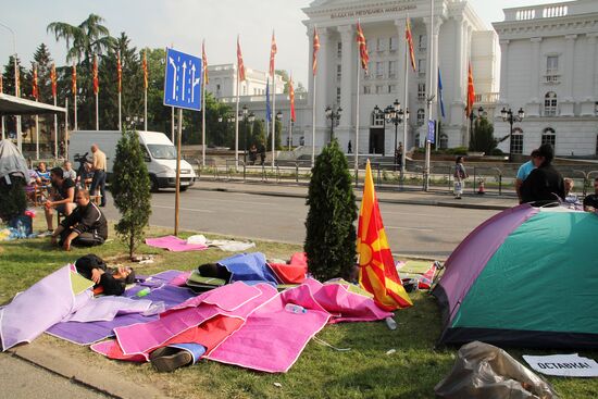 Anti-government protests in Macedonia
