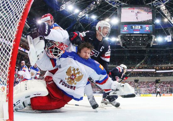 2015 IIHF World Championship. United States vs. Russia