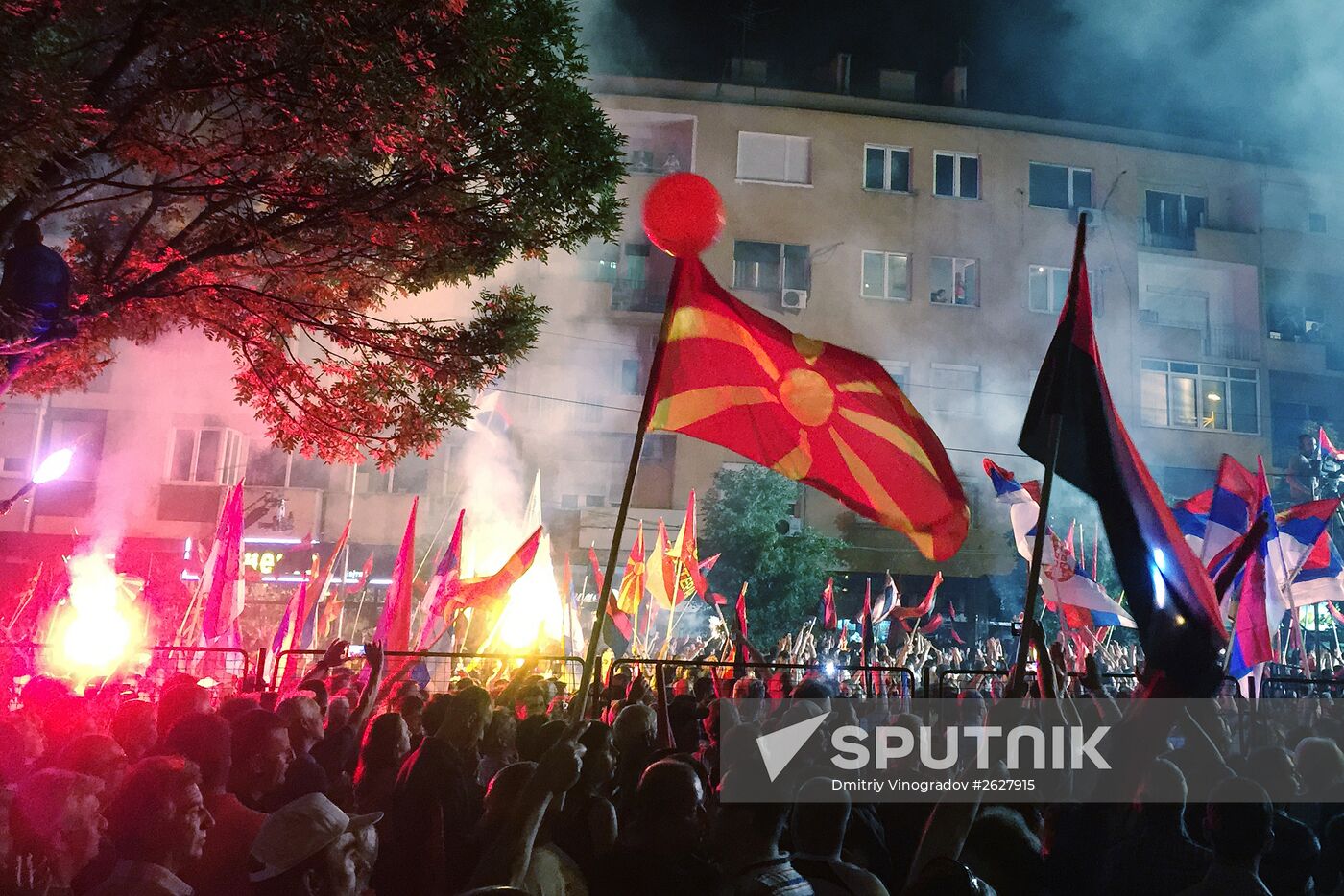 Mass protests in Macedonia