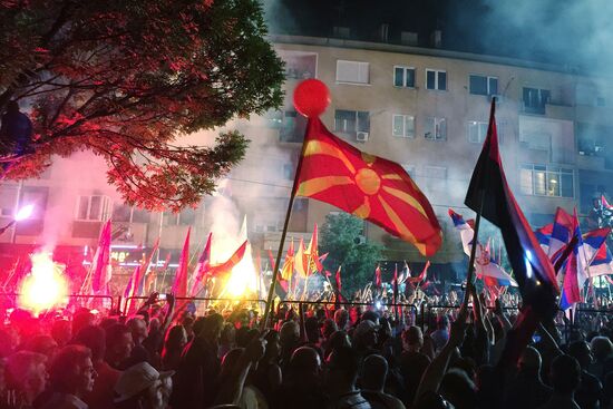 Mass protests in Macedonia