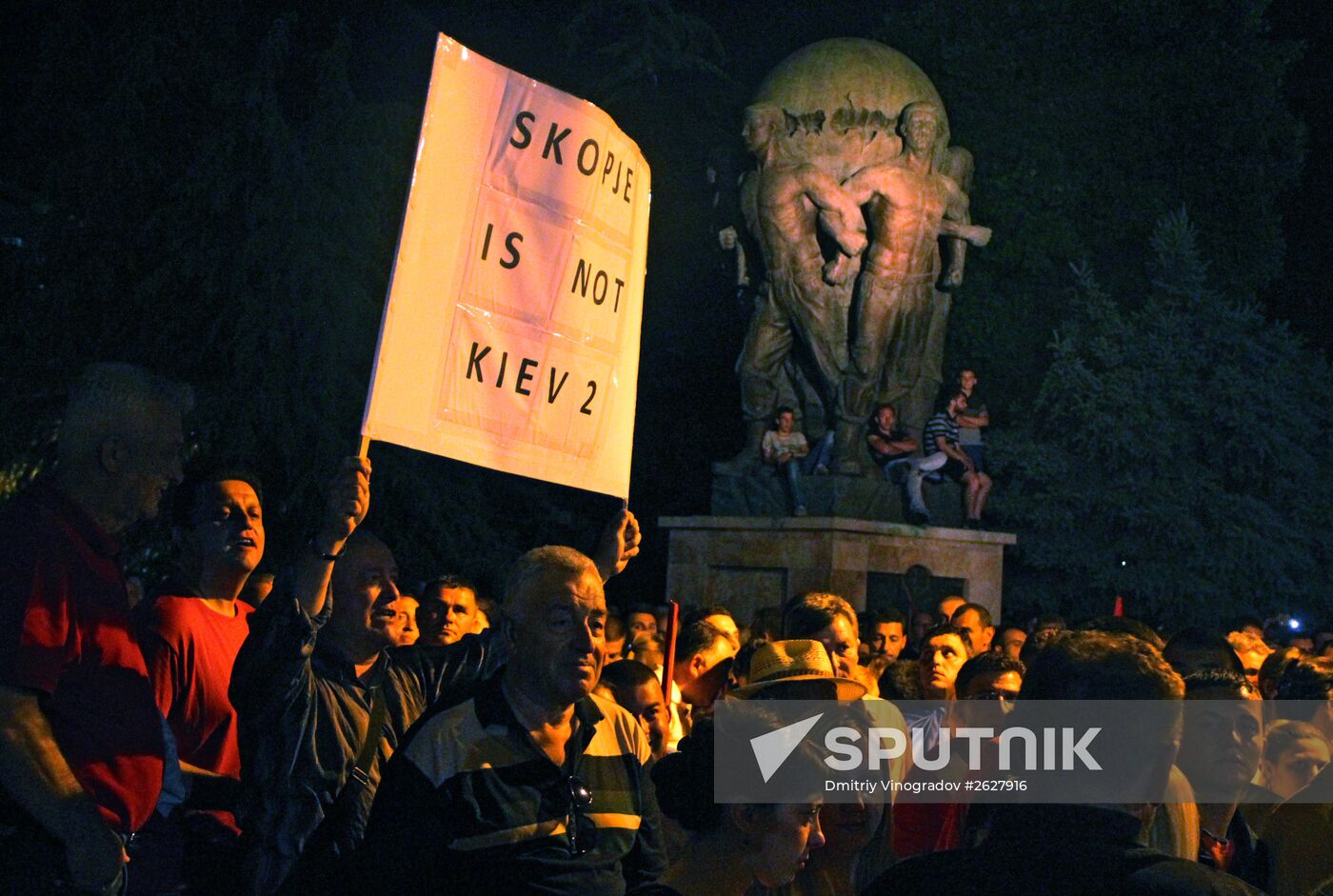 Mass protests in Macedonia