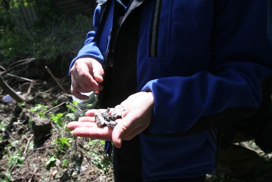 Aftermath of Donetsk shelling