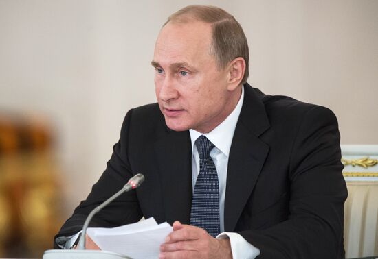 Russian President Vladimir Putin chairs joint meeting of councils on inter-ethnic relations and Russian language