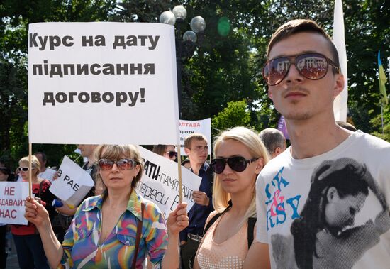 "The Financial Maidan" rally in Kiev