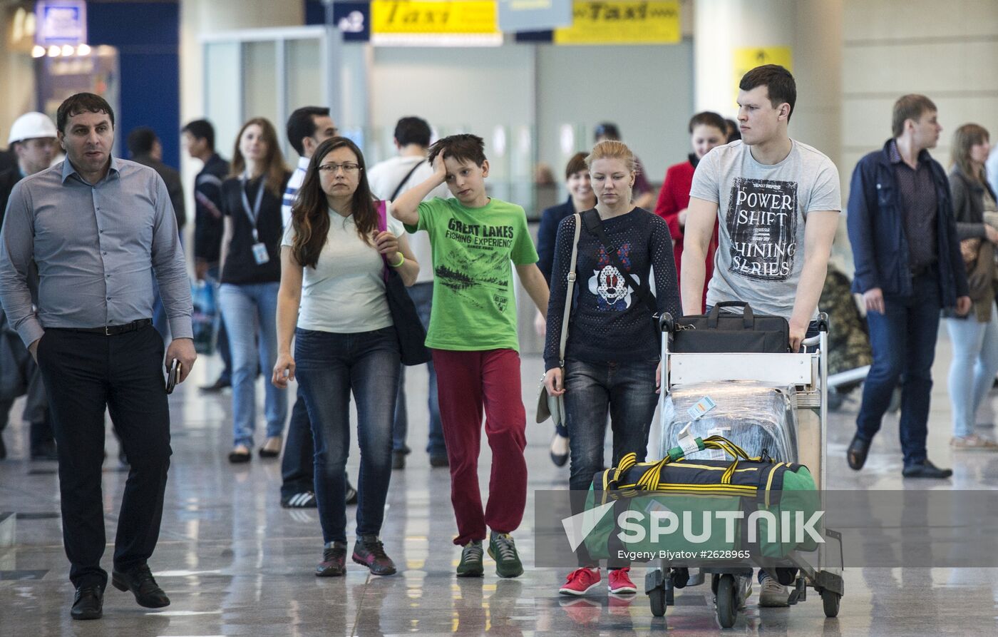 Opening new segment of Domodedovo airport's passenger terminal