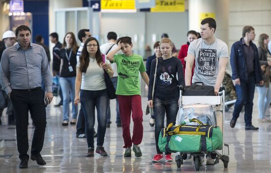 Opening new segment of Domodedovo airport's passenger terminal