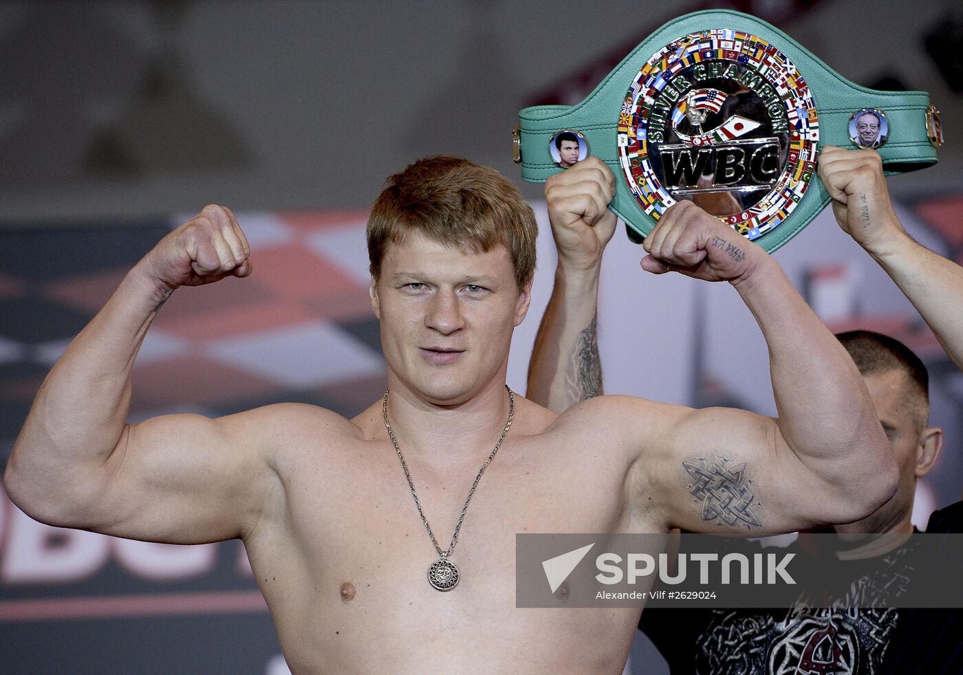 Boxing. Official weigh-ins of Alexander Povetkin and Mike Perez