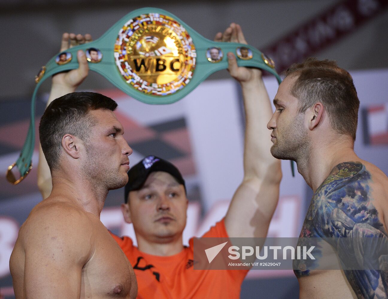 Boxing. Official weigh-ins of Alexander Povetkin and Mike Perez