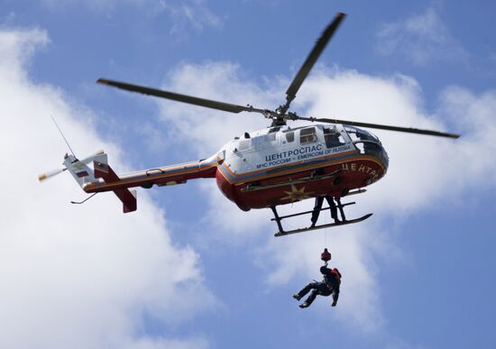 Demonstration exercise, part of the Integrated Safety and Security Exhibition 2015