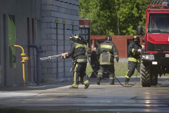 Demonstration exercise, part of the Integrated Safety and Security Exhibition 2015