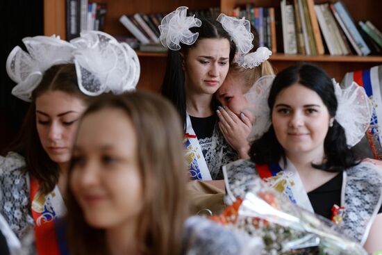 Last school bell in Russian regions