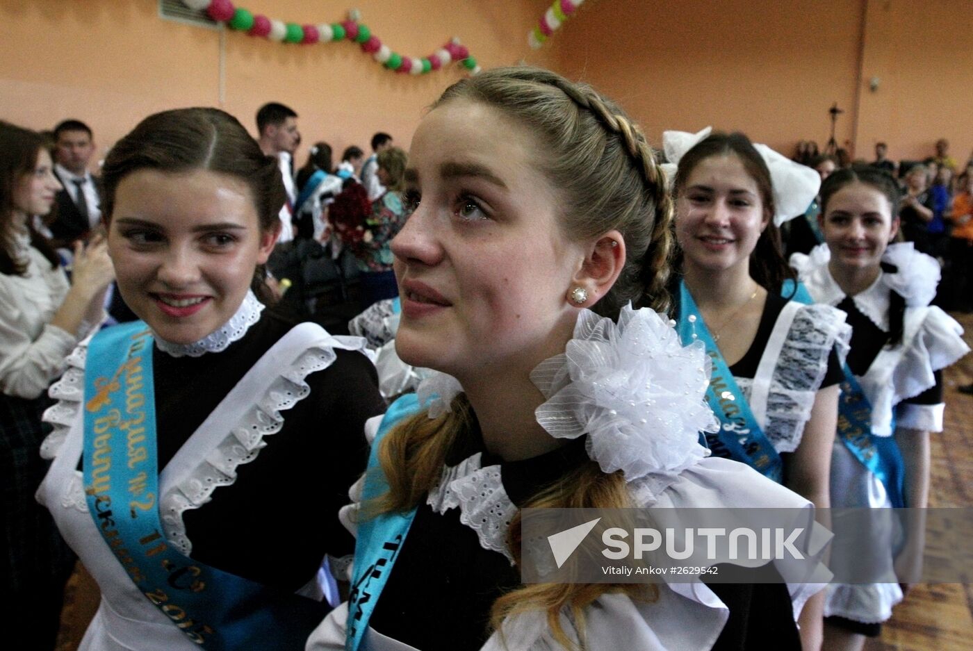 Last school bell in Russian regions