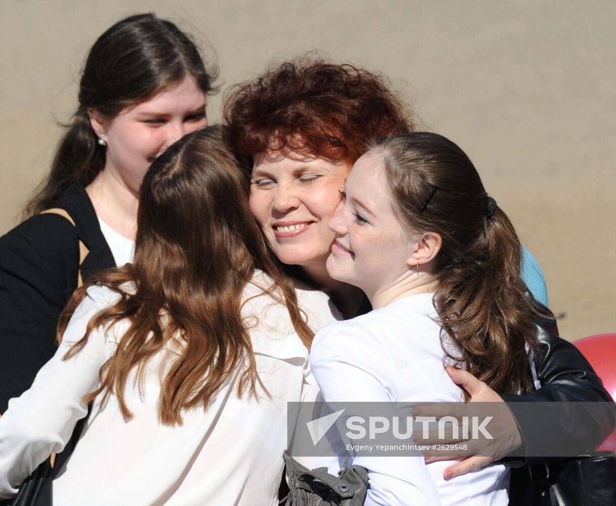 Last school bell in Russian schools