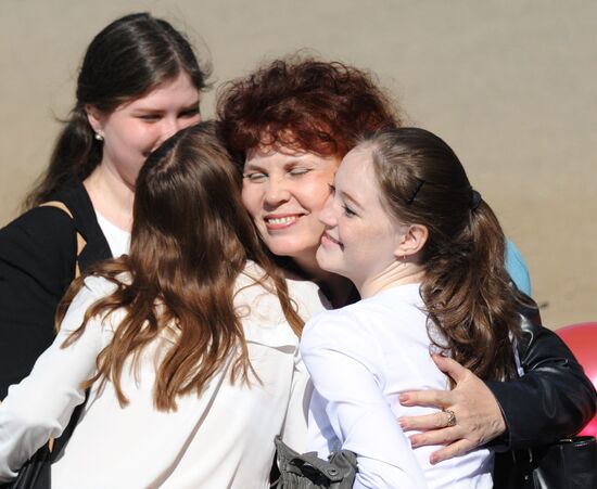 Last school bell in Russian schools