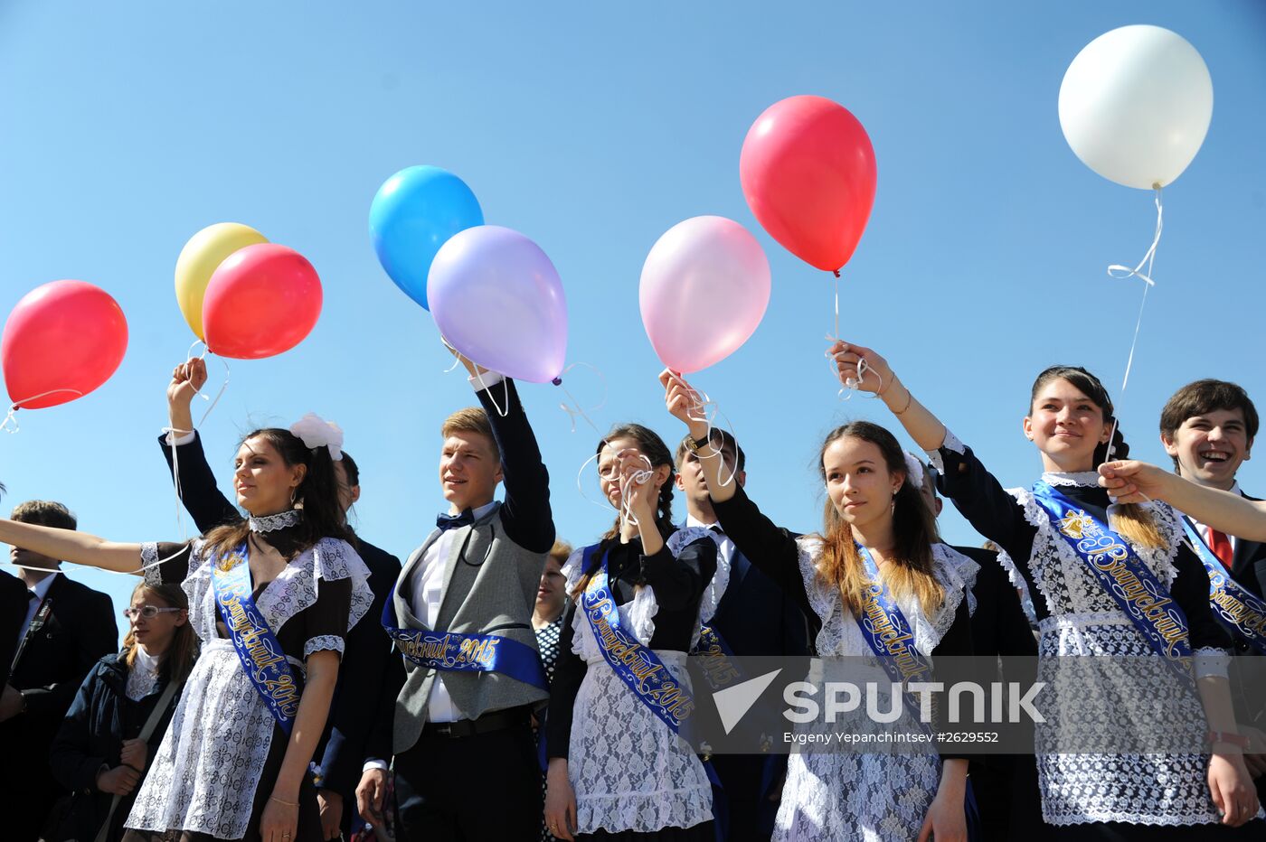 Last school bell in Russian schools